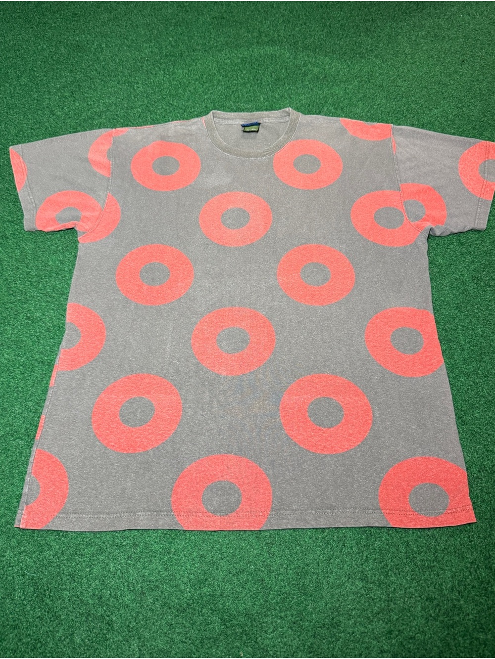 Vintage 90s Phish Donut T-shirt, All Over Print AOP Jam Band Tee Tour (XL)